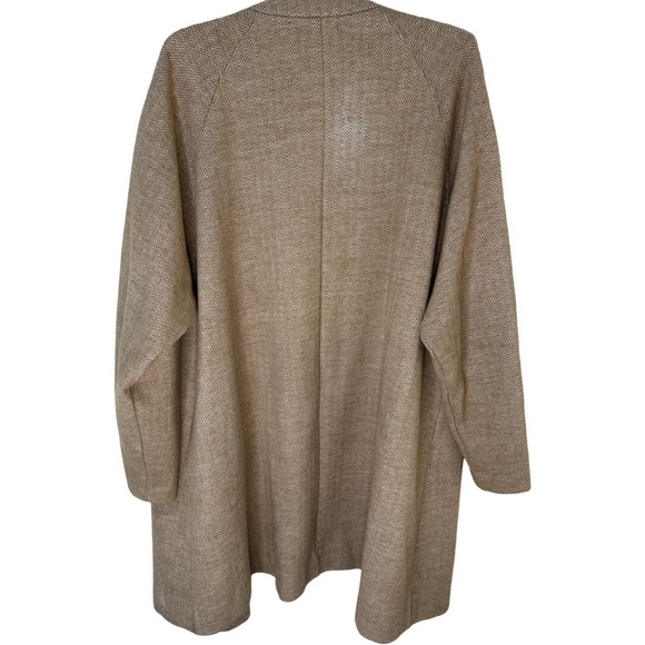 MADEWELL Stanza Herringbone Coat Wool Blend Camel Color Size XL - Picture 5 of 16